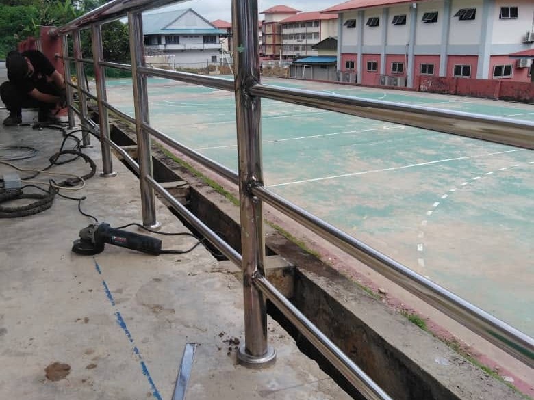 Construction Futsal Field Nanga Merit