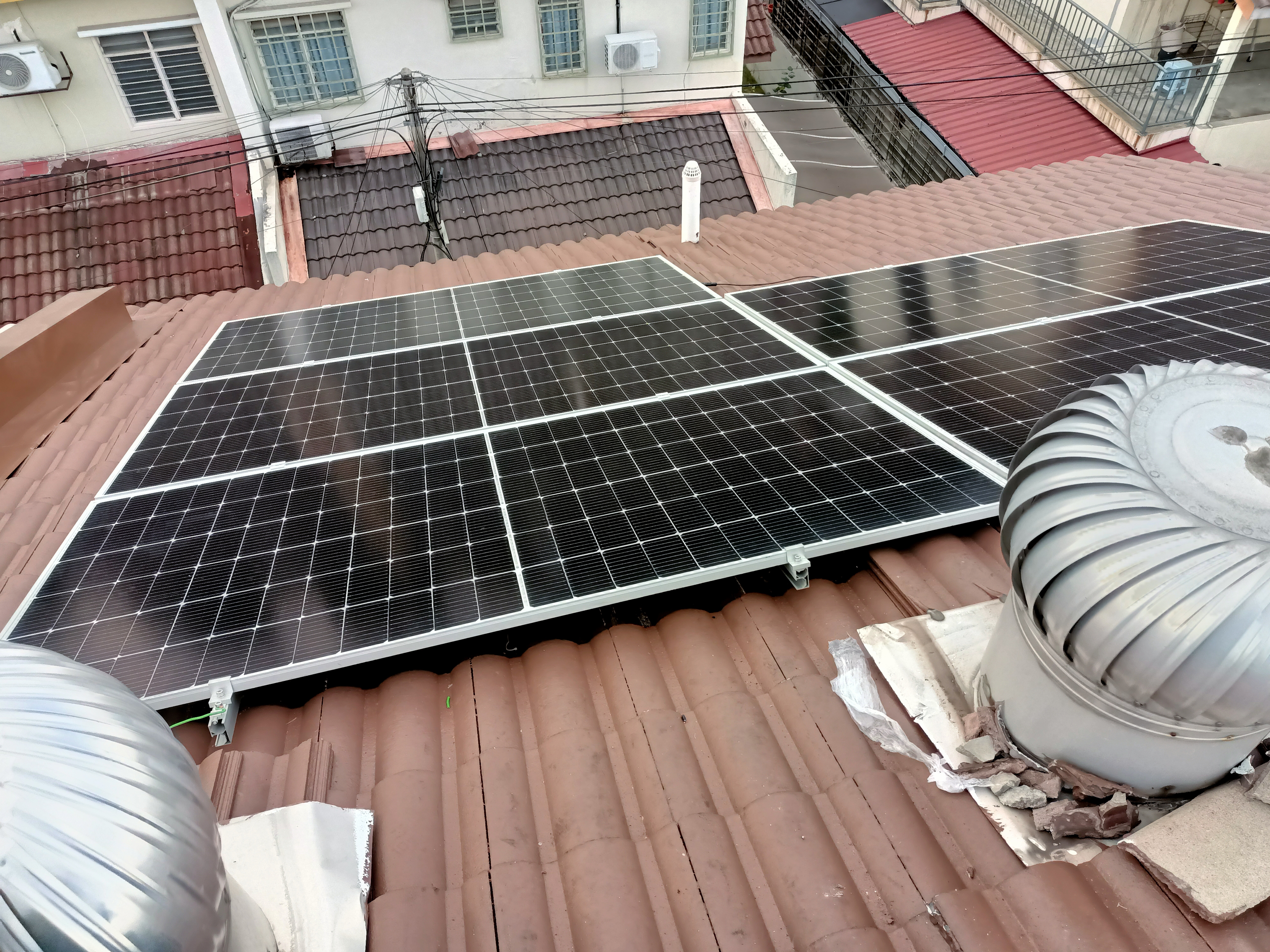 4.95KWP SOLAR INSTALLATION HOUSING BOARD