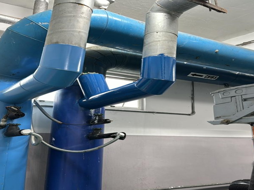 Apply P.U Jacketing to damage chiller