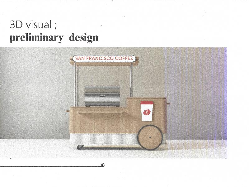 MOBIL CART KIOSK (  SAN FRANCISCO COFFEE )