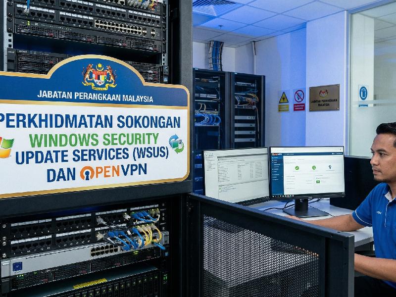 PERKHIDMATAN SOKONGAN WSUS DAN OPEN VPN JPM