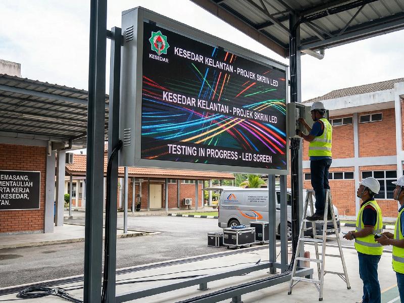 LED SKRIN IBU PEJABAT KESEDAR GUA MUSANG KELANTAN.