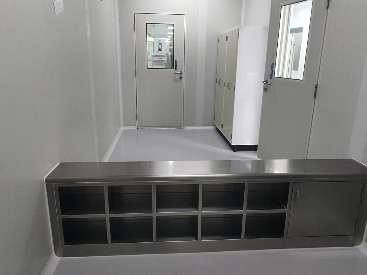 Cleanroom Renovation for a pharmaceutical company.