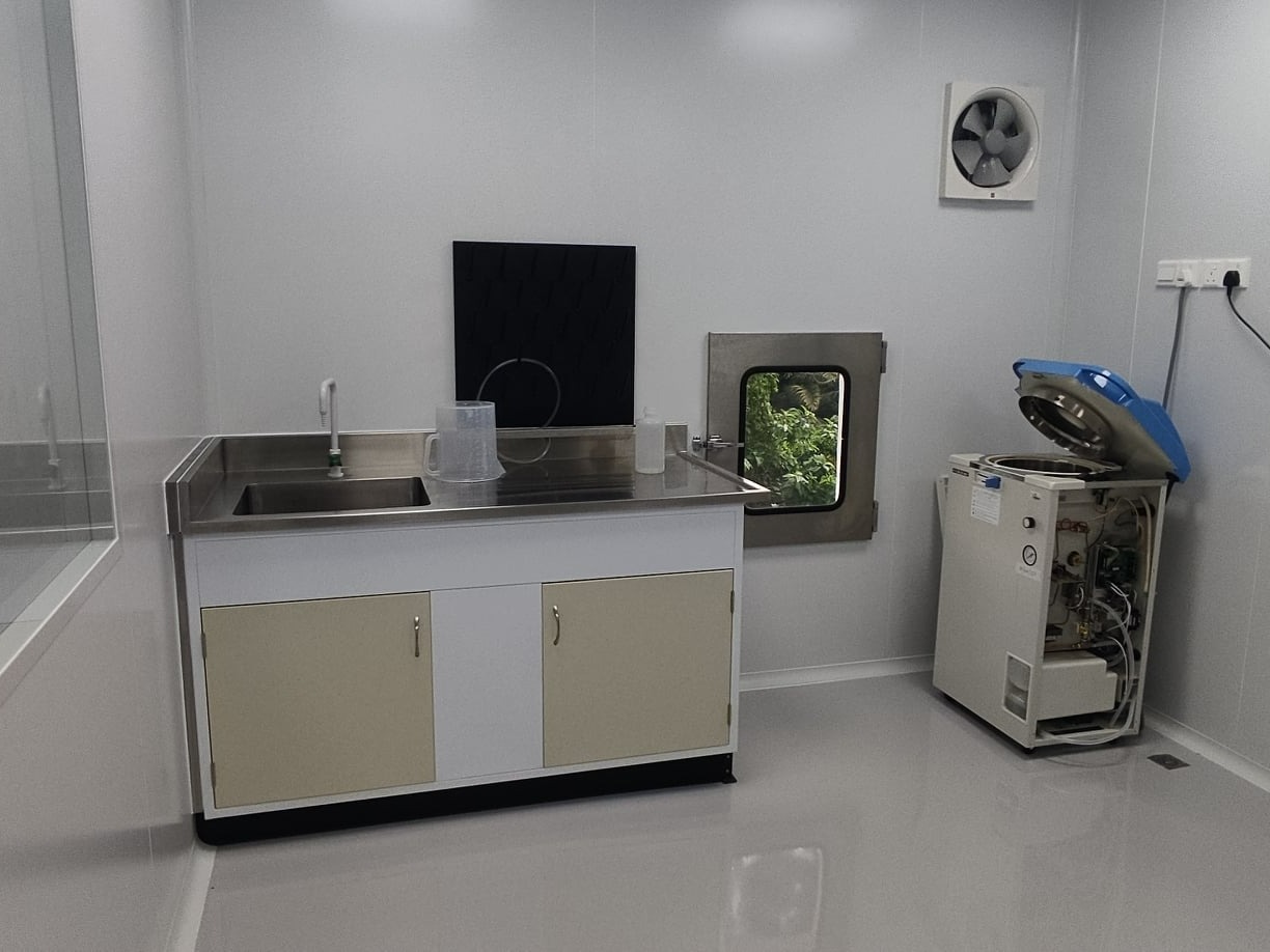 Cleanroom Renovation for a pharmaceutical company.