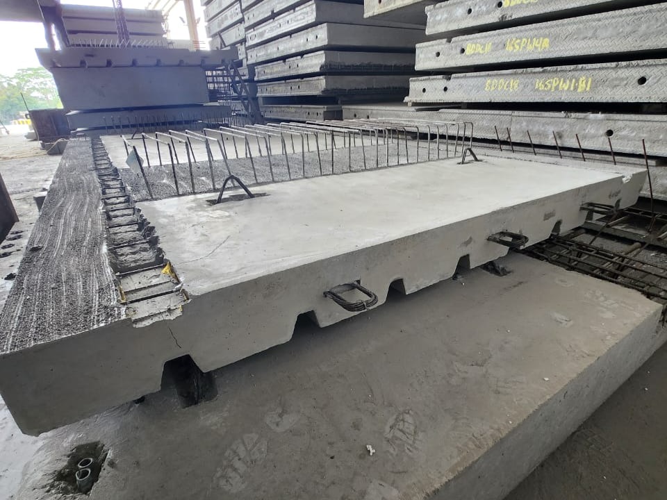 PRODUCTION OF PRECAST COMPONENTS FOR HDB PROJECTS